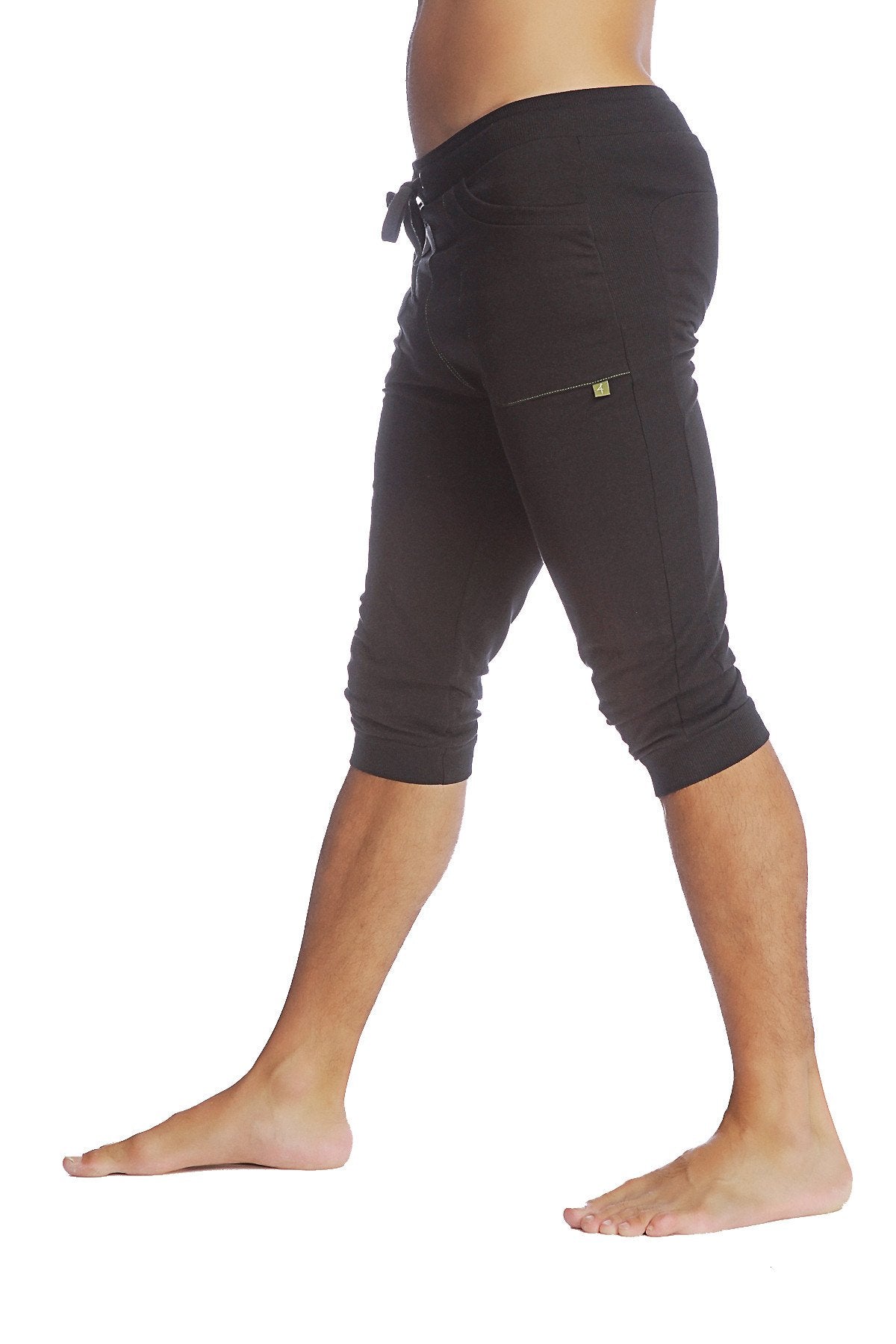 Cuffed Yoga Pants (Solid Black) – 4-rth