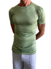 Designer Raglan Crew-Neck Tee (Sage Green)