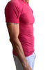 Designer Raglan Crew-Neck Tee (Raspberry)