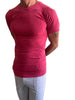 Designer Raglan Crew-Neck Tee (Raspberry)