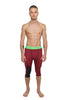 Performance Yoga Leggings - 3/4 (Brick Red Heather)