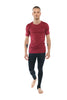 Perfect Pocket Crew-Neck Tee (Brick Red Heather)