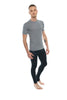 Designer Raglan Crew-Neck Tee (Steel Gray)