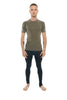Designer Raglan Crew-Neck Tee (Olive Green)