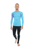 Designer Raglan Crew-Neck Tee - Long Sleeve (Coral Shelf w/Lavender Accent)