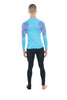 Designer Raglan Crew-Neck Tee - Long Sleeve (Coral Shelf w/Lavender Accent)