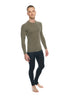 Designer Raglan Crew-Neck Tee - Long Sleeve (Olive Green)