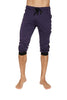 Cuffed Yoga Pants (Eggplant w/Black) Cuffed Pants 4-rth 