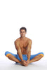 Cuffed Yoga Pants (ICE Blue w/Orange) Cuffed Pants 4-rth 