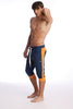 Cuffed Yoga Pants (Royal Blue & Orange) Cuffed Pants 4-rth 