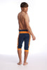 Cuffed Yoga Pants (Royal Blue & Orange) Cuffed Pants 4-rth 