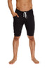 Cuffed Yoga Short (Black) Mens Shorts 4-rth 