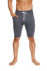 Cuffed Yoga Short (Charcoal) Mens Shorts 4-rth 