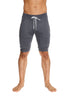 Cuffed Yoga Short (Charcoal) Mens Shorts 4-rth 