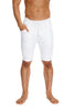 Cuffed Yoga Short (White) Mens Shorts 4-rth 
