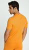 Hybrid V-Neck (Sun Orange) Mens Tops 4-rth 