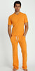 Hybrid V-Neck (Sun Orange) Mens Tops 4-rth 