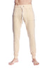 Long Cuffed Jogger Yoga Pants (Sand Beige) Long Joggers 4-rth 