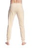 Long Cuffed Jogger Yoga Pants (Sand Beige) Long Joggers 4-rth 