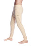 Long Cuffed Jogger Yoga Pants (Sand Beige) Long Joggers 4-rth 