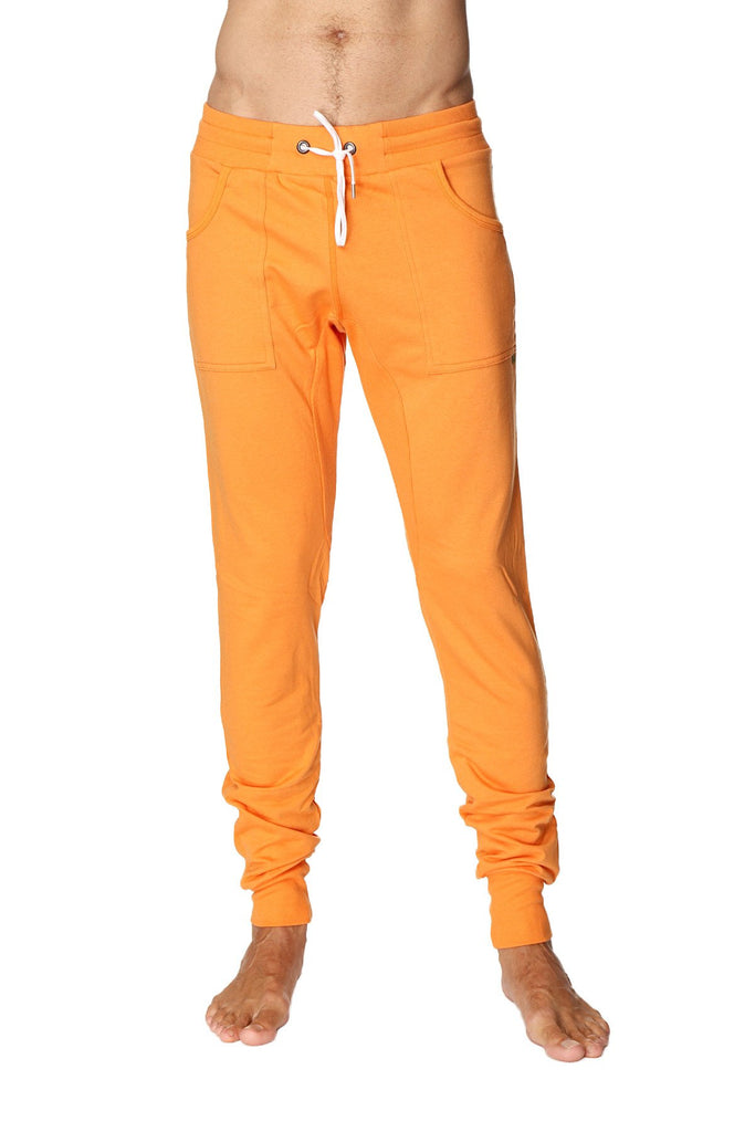 Long Cuffed Jogger Yoga Pants (Sun Orange) Long Joggers 4-rth 