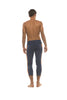 Mens 4/5 Zipper Pocket Capri Yoga Pants (Royal w/Orange & GREY) Capri Pants 4-rth 
