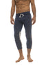 Mens 4/5 Zipper Pocket Capri Yoga Pants (Royal w/Orange & GREY) Capri Pants 4-rth 