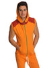 Sleeveless Yoga Hoodie (Sun Orange) Mens Hoodies 4-rth 