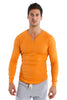 Thermal V-Neck Long Sleeve (Sun Orange) Mens Thermals 4-rth 