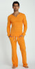 Thermal V-Neck Long Sleeve (Sun Orange) Mens Thermals 4-rth 