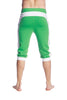 Ultra-Flex Tri-color Cuffed Yoga Pant (Green w/White & Sand) Cuffed Pants 4-rth 