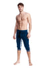 Ultra-Flex Tri-color Cuffed Yoga Pant (ROYAL w/Charcoal & Grey) Cuffed Pants 4-rth 