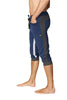 Ultra-Flex Tri-color Cuffed Yoga Pant (ROYAL w/Charcoal & Grey) Cuffed Pants 4-rth 