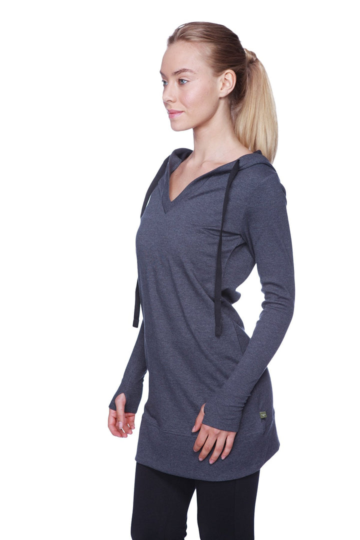 Thigh length hoodie discount